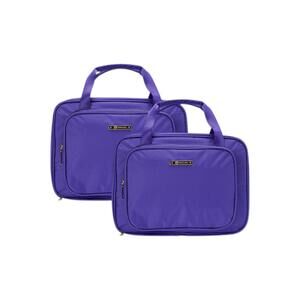 JOY 2-pack Light & Chic World Traveler Toiletry Cases Purple
